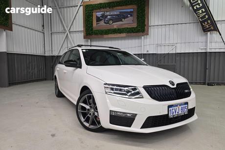 White 2016 Skoda Octavia Wagon Rs 162 Tsi