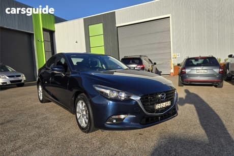 Blue 2017 Mazda 3 Sedan Maxx