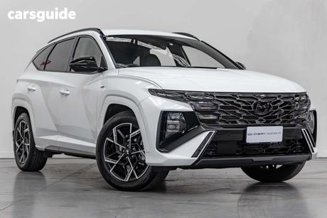 White 2024 Hyundai Tucson Wagon Elite N Line (Fwd)