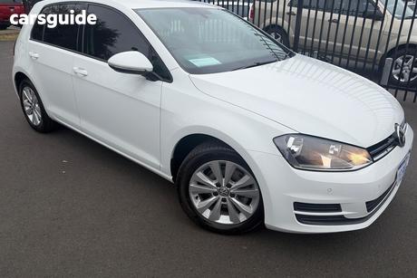 White 2015 Volkswagen Golf Hatch 90 TSI COMFORTLINE AU MY15