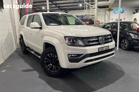 White 2018 Volkswagen Amarok Dual Cab Utility V6 Tdi 550 Dark Label