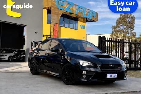 Black 2015 Subaru WRX Sedan Sti