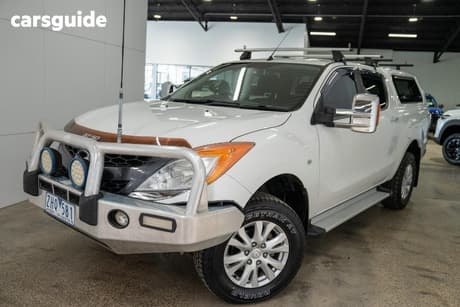 White 2012 Mazda BT-50 Dual Cab Utility Xtr (4X2)