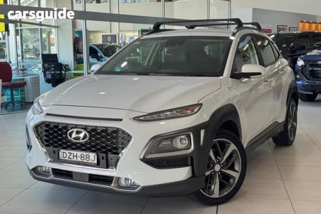 White 2017 Hyundai Kona Wagon Highlander (Awd)