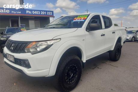 White 2016 Mitsubishi Triton Dual Cab Utility Glx Plus (4X4)
