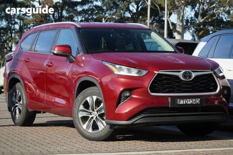 Red 2025 Toyota Kluger Wagon Gxl Hybrid Awd