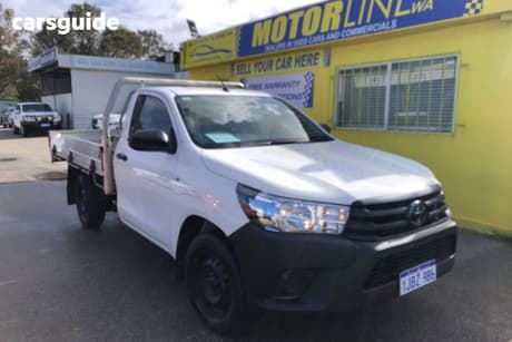 White 2020 Toyota Hilux Cab Chassis Workmate