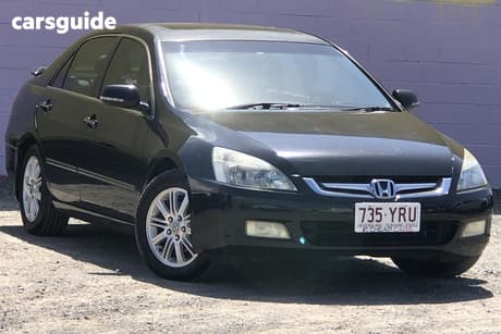 Black 2007 Honda Accord Sedan V6 Luxury