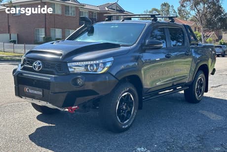 Grey 2018 Toyota Hilux Dual Cab Utility Rugged X (4X4)