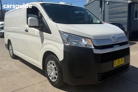 White 2021 Toyota HiAce Van Lwb (4 Door Option)