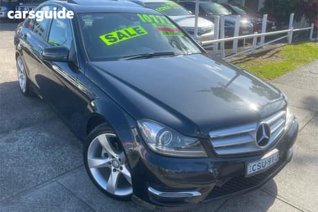 Black 2013 Mercedes-Benz C200 Sedan Cdi Be
