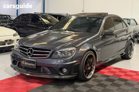Grey 2008 Mercedes-Benz C63 Sedan Amg
