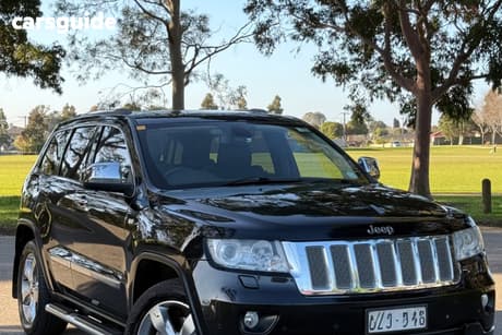 Black 2012 Jeep Grand Cherokee Wagon Overland (4X4)