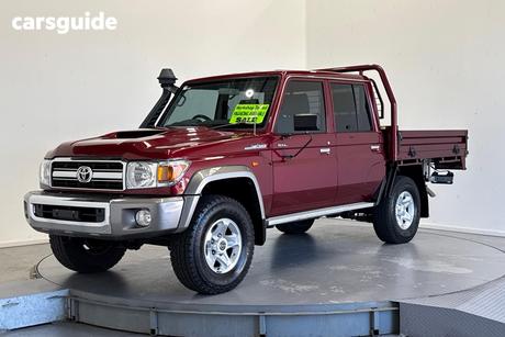 Red 2020 Toyota Landcruiser Double Cab Chassis Gxl (4X4)