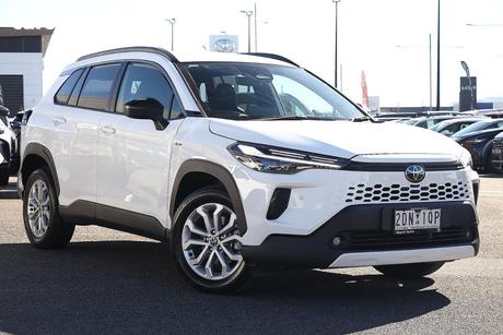 White 2025 Toyota Corolla Cross Wagon Gxl 2Wd Hybrid