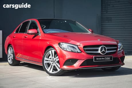 Red 2019 Mercedes-Benz C300 Saloon