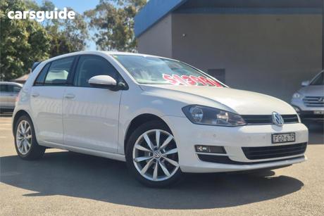 White 2014 Volkswagen Golf Hatchback 103 Tsi Highline