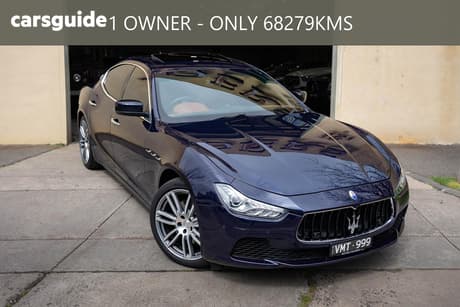 Blue 2015 Maserati Ghibli Sedan