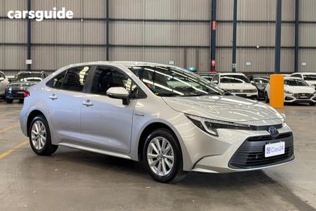 Silver 2024 Toyota Corolla Sedan Ascent Sport Hybrid