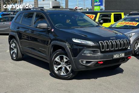Black 2014 Jeep Cherokee Wagon Trailhawk (4X4)