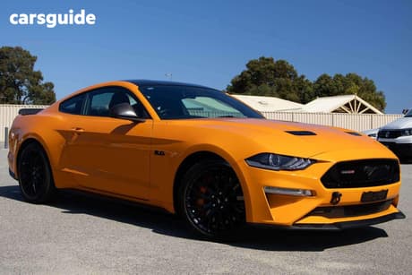 Orange 2018 Ford Mustang Coupe Fastback Gt 5.0 V8
