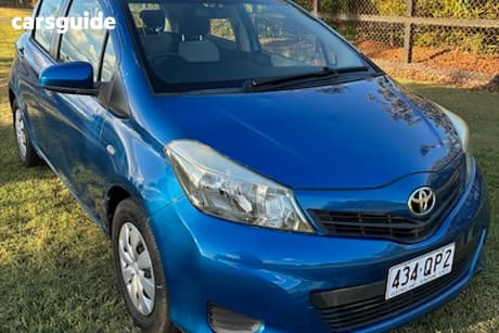 Blue 2014 Toyota Yaris Hatchback Yr