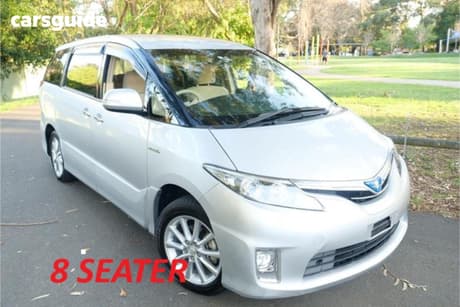 Silver 2015 Toyota Estima SUV HYBRID 4WD 8 SEATER