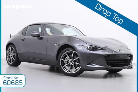 Grey 2021 Mazda MX-5 Convertible Rf Gt