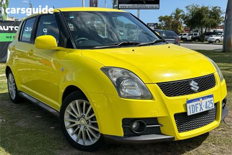 Yellow 2009 Suzuki Swift Hatchback Sport