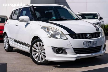 White 2012 Suzuki Swift Hatchback Glx