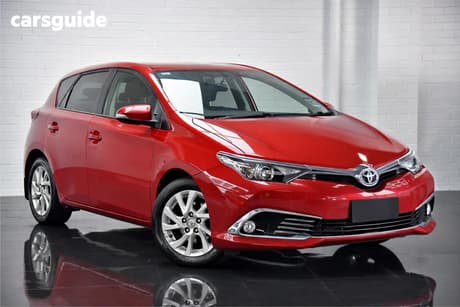 Red 2016 Toyota Corolla Hatchback Ascent Sport