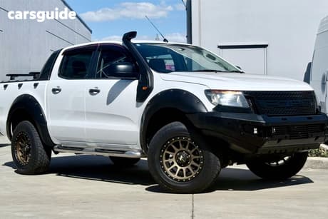 White 2012 Ford Ranger Crew Cab Pickup Xl 2.2 Hi-Rider (4X2)