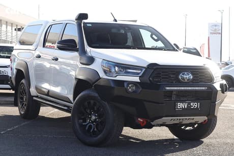 White 2021 Toyota Hilux Double Cab Pick Up Rugged X (4X4)