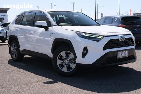 White 2022 Toyota RAV4 Wagon Gx (Awd) Hybrid