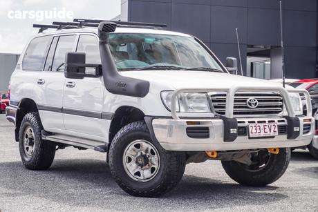 White 2003 Toyota Landcruiser Wagon Gxl (4X4)
