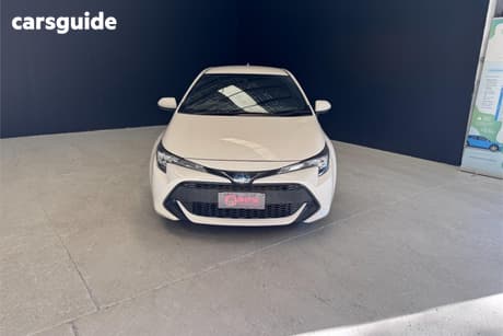 White 2021 Toyota Corolla Hatchback Ascent Sport Hybrid