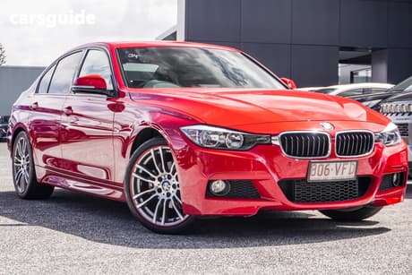 Red 2014 BMW 320D Sedan 20D