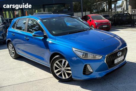 Blue 2018 Hyundai I30 Hatchback Active