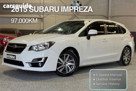 White 2015 Subaru Impreza Hatchback 2.0I Premium (Awd)