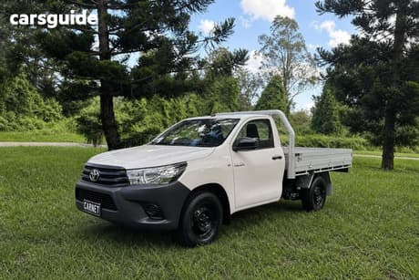 White 2018 Toyota Hilux Cab Chassis Workmate