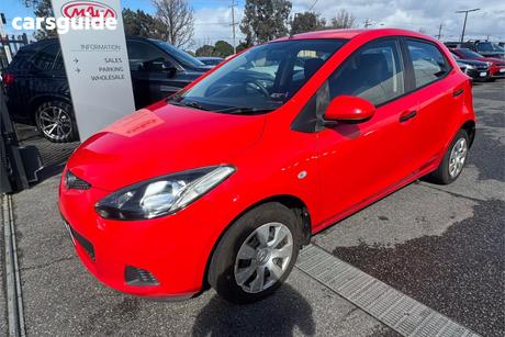 Red 2008 Mazda 2 Hatchback Neo