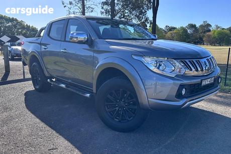 Grey 2015 Mitsubishi Triton Dual Cab Utility Gls (4X4)