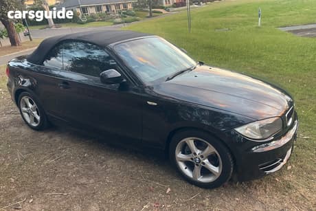Black 2009 BMW 118D Convertible 18D