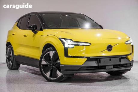Yellow 2024 Volvo EX30 Wagon Single Motor Ext Range Ultra