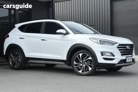 White 2019 Hyundai Tucson Wagon Highlander (Awd)