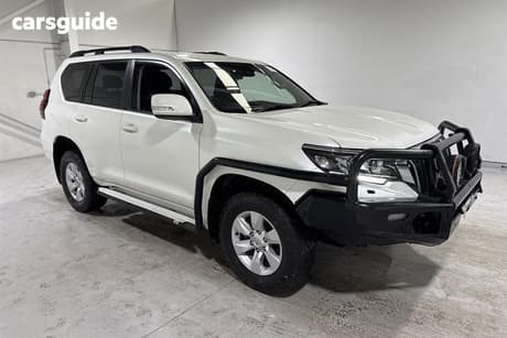 White 2021 Toyota Landcruiser Prado Wagon Gxl Flat Tailgate