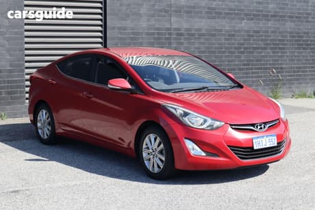 Red 2014 Hyundai Elantra Sedan Trophy