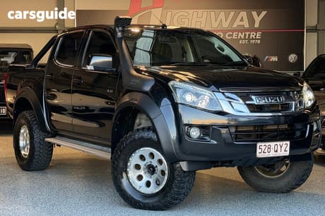Black 2016 Isuzu D-MAX Crew Cab Utility Ls-M Hi-Ride (4X4)