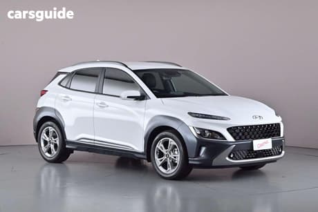 White 2022 Hyundai Kona Wagon Elite (Fwd)