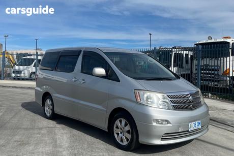 Silver 2002 Toyota Alphard Commercial
